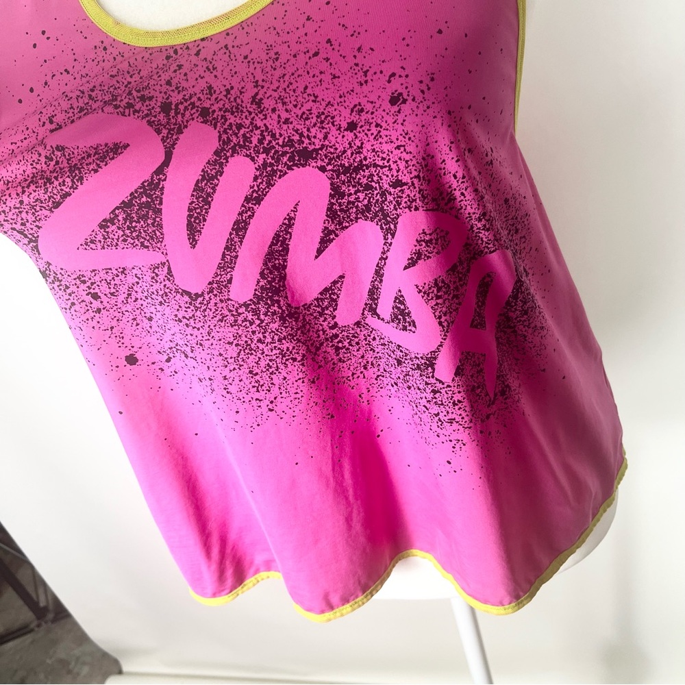 Zumba Racer Back Tank Size Small - Picture 2 of 8